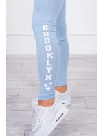 Modré legínové nohavice Brooklyn