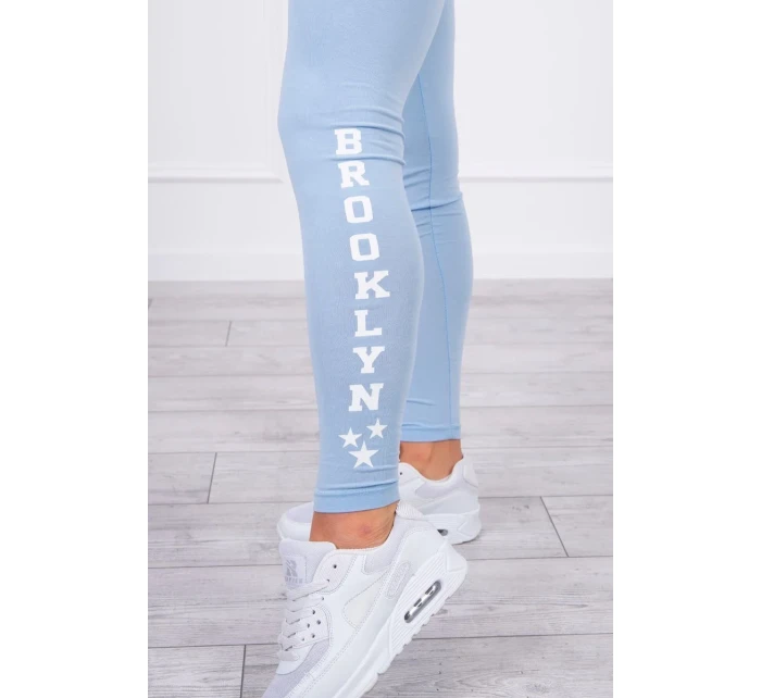 Modré legínové nohavice Brooklyn
