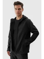 Kurtka Męska Softshell Z Kapturem 4F 4FWAW24TSOFM283-20S Czarna Kurtka Męska Softshell Z Kapturem 4F 4FWAW24TSOFM283-20S Czarna