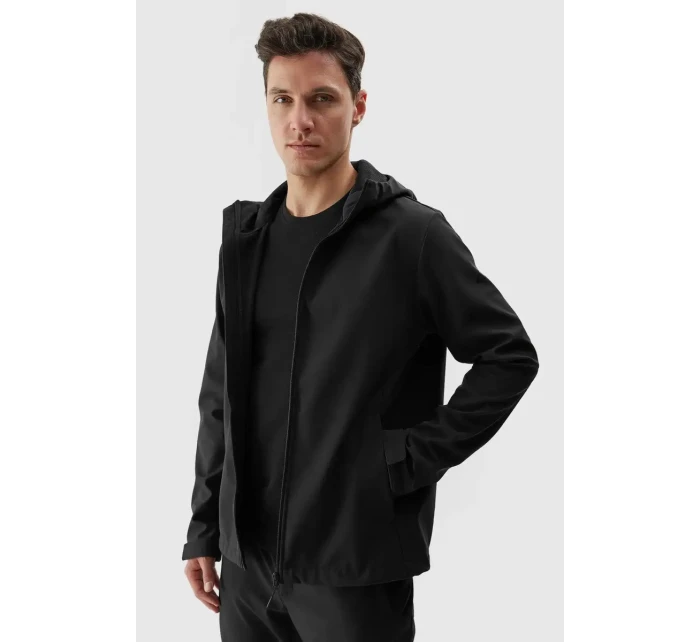 Kurtka Męska Softshell Z Kapturem 4F 4FWAW24TSOFM283-20S Czarna Kurtka Męska Softshell Z Kapturem 4F 4FWAW24TSOFM283-20S Czarna