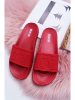 Dámske módne papuče Big Star - červené