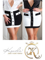 Sexy Koucla mini skirt with model 19623468 buttons - Style fashion