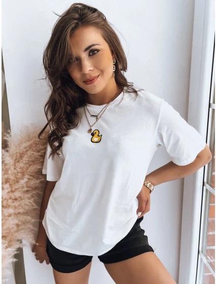 Dámské tričko s nášivkou MIA ROSE ecru Dstreet model 21969911 - FashionStreet