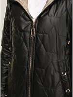 Kurtka damska pikowana z kapturem czarna model 22042837 - FashionStreet