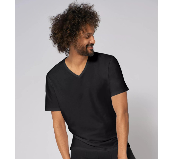 Pánske tričko GO V-Neck Slim Fit - BLACK - čierna 0004 - SLOGGI