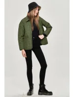 Tenká zelená dámská bunda s ozdobným prošíváním model 15834472 - Ann Gissy