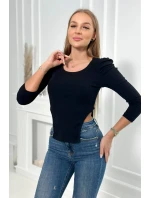 Halenka s model 18748535 rukávy černá - K-Fashion Halenka s model 18748535 rukávy černá - K-Fashion