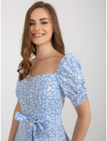 LK SK 509002 šaty.03P biela a modrá