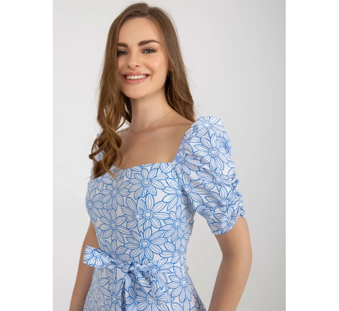 LK SK 509002 šaty.03P biela a modrá