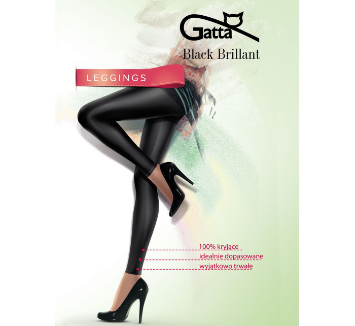 Čierne brilantné legíny - Gatta