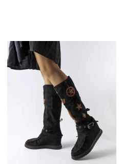 Čižmy na klinovom podpätku model 205786 Solea