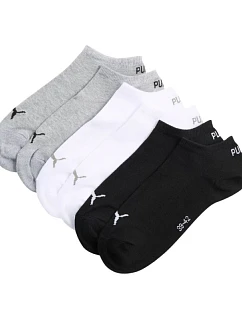 Ponožky Puma Sneaker Plain, balenie po 3 kusoch, sivé, biele, čierne 938624 17