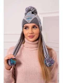 Dámská klapka na uši Eunika model 18751845 graphite - K-Fashion