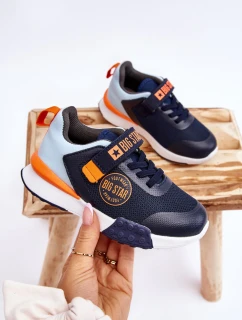 Niskie Dziecięce Buty Sportowe Memory Foam System Big Star LL374215 Granatowe