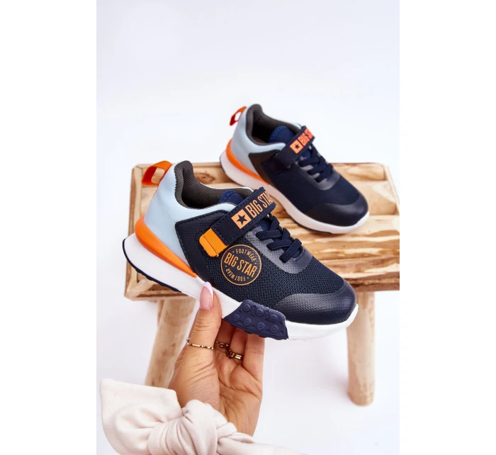 Niskie Dziecięce Buty Sportowe Memory Foam System Big Star LL374215 Granatowe Niskie Dziecięce Buty Sportowe Memory Foam System Big Star LL374215 Granatowe