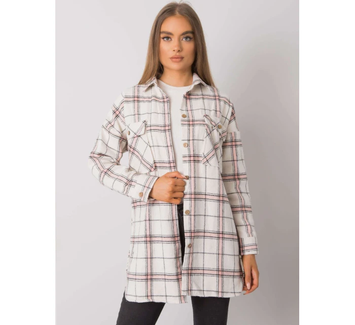 Košeľa TO KS 0810 3.32 biela ružová Košeľa TO KS 0810 3.32 biela ružová