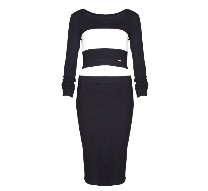 Súprava Kayle M369 čierna (sukňa + blúzka) - Figl