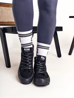 Dámské vysoké tenisky Big Star - černé