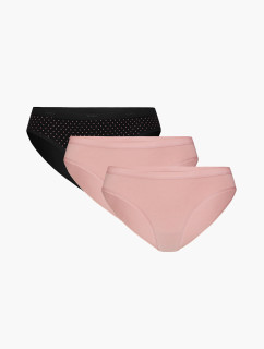 Dámske nohavičky ATLANTIC 3Pack - čierna/ružová