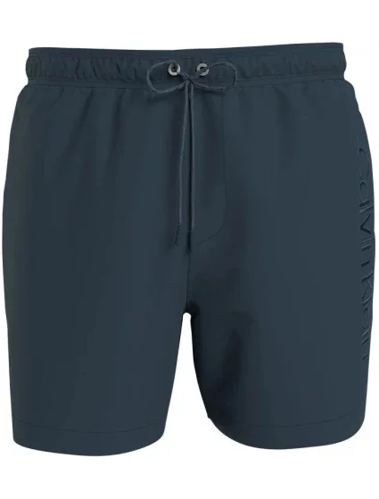Pánske kúpacie kraťasy - KM00718 PRC - tm.šedá - Calvin Klein