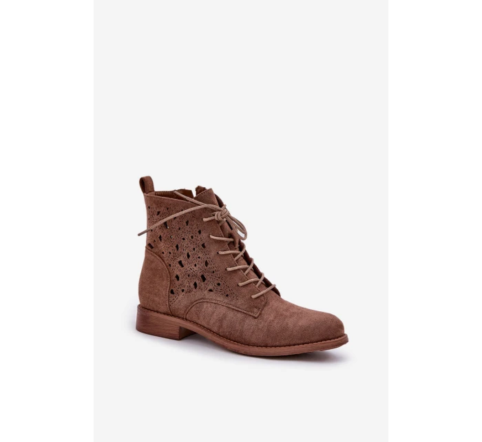 Šněrovací boty model 21954777 hnědé - S.Barski