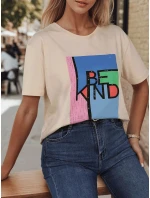 Dámské tričko s potiskem peach Dstreet model 21977073 - FashionStreet