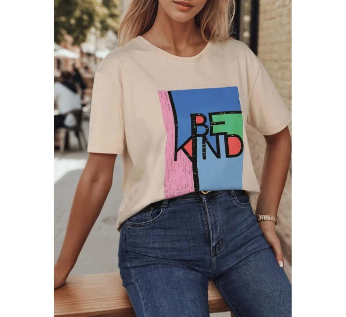 Dámské tričko s potiskem peach Dstreet model 21977073 - FashionStreet