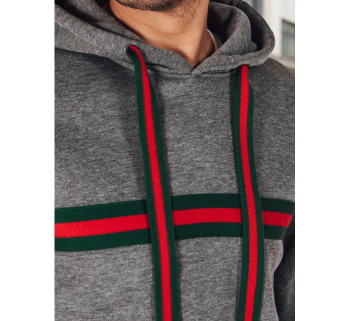 Pánska tmavosivá mikina FashionStreet BX5937 Pánska tmavosivá mikina FashionStreet BX5937