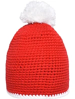 MB čepice s lemem a bambulí 03. red/white model 22496309 - Daiber MB čepice s lemem a bambulí 03. red/white model 22496309 - Daiber