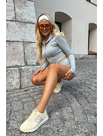 Dámské Sportovní Sneakersy z Semiše Žluté model 22200630 - Boto Dámské Sportovní Sneakersy z Semiše Žluté model 22200630 - Boto