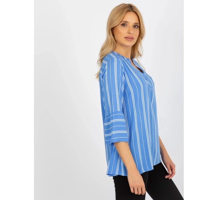 Dámská halenka model 18140208 modrá - FPrice Dámská halenka model 18140208 modrá - FPrice