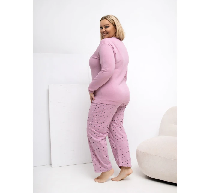 DU PI FP 509.99P tmavoružové pyžamo