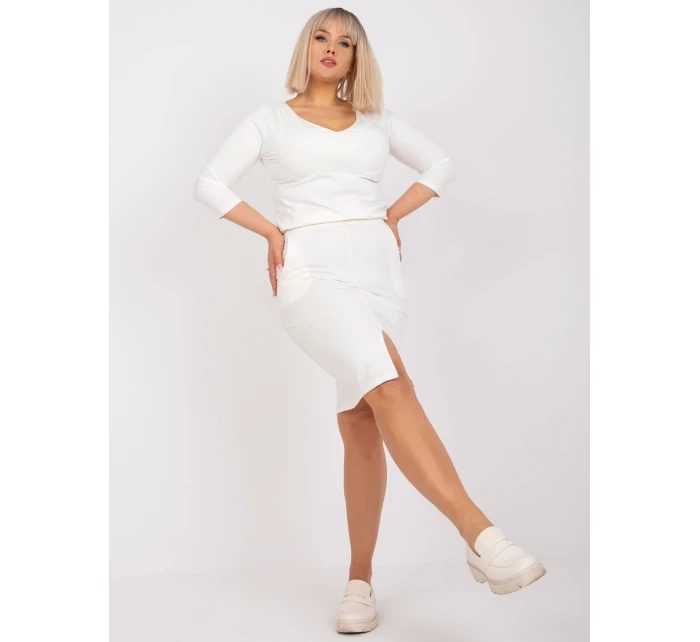 Šaty RV SK model 17217025 ecru - FPrice Šaty RV SK model 17217025 ecru - FPrice