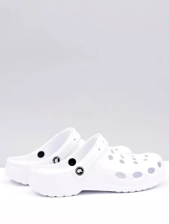 Pánské Klasické Nazouváky Bílé Crocsy