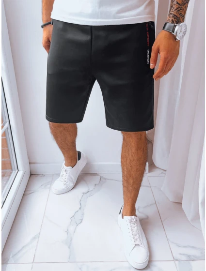 Pánské černé teplákové šortky Dstreet model 21968838 - FashionStreet Pánské černé teplákové šortky Dstreet model 21968838 - FashionStreet