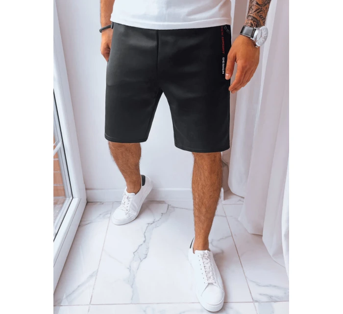 Pánské černé teplákové šortky Dstreet model 21968838 - FashionStreet Pánské černé teplákové šortky Dstreet model 21968838 - FashionStreet