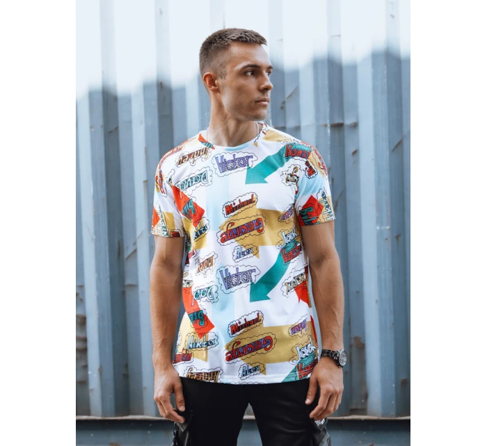 Pánské tričko s potiskem bílé Dstreet model 21978287 - FashionStreet