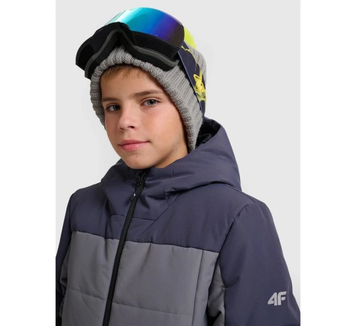 Chlapčenská lyžiarska bunda 5000 s membránou 4F 4FJRAW25TTJAM1064-22S