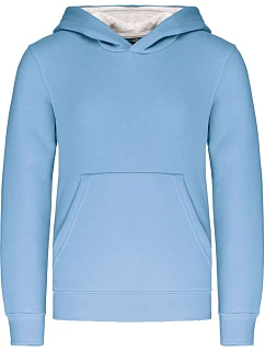 K 453 Dětská kontrastní mikina s kapucí model 22509489 sky blue/white - Kariban