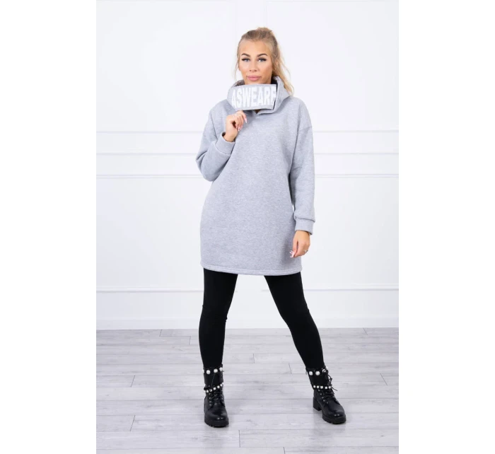 Zateplená mikina s kapucí šedá Zateplená mikina s kapucí šedá