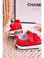 Dětské Tenisky Na Suchý Zip BIG STAR model 21545403 červené - Big Star Shoes Dětské Tenisky Na Suchý Zip BIG STAR model 21545403 červené - Big Star Shoes