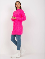 Dámsky sveter LC SW 8012 fluo ružový