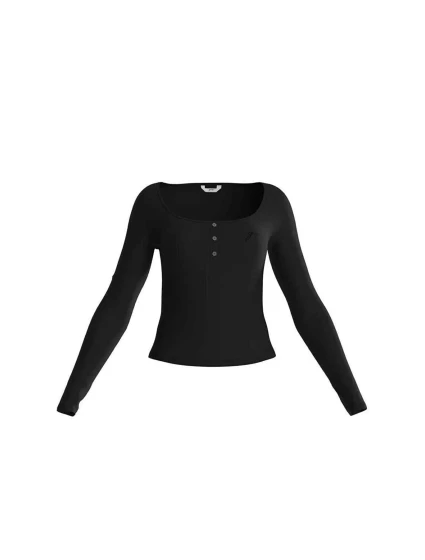 Dámske tričko O3BP01KBXB - JBLK čierne - Guess Dámske tričko O3BP01KBXB - JBLK čierne - Guess