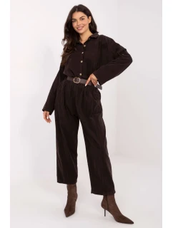 Šnúrové nohavice model 220816 Taliansko Moda