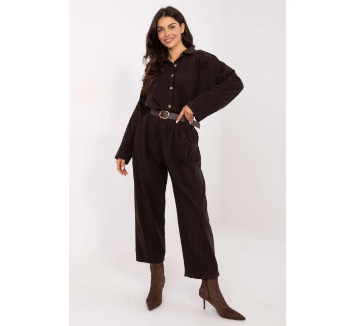 Šnúrové nohavice model 220816 Taliansko Moda