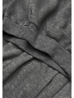Tmavě šedý dámský teplákový komplet (20383-5)