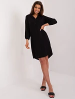 Šaty D73761M30427A čierne