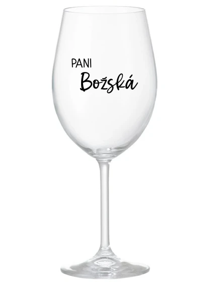PANI BOŽSKÁ - priehľadný pohár na víno 350 ml
