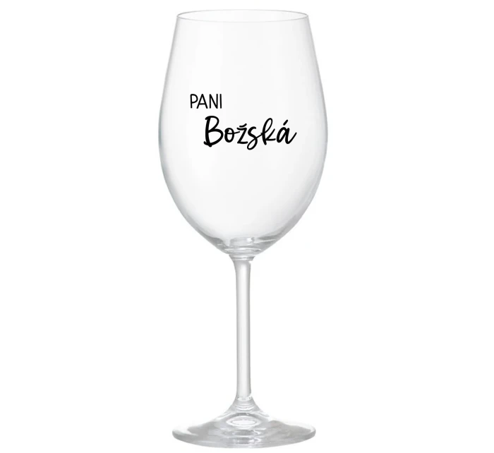 PANI BOŽSKÁ - priehľadný pohár na víno 350 ml