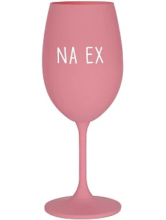 NA EX - ružový pohár na víno 350 ml
